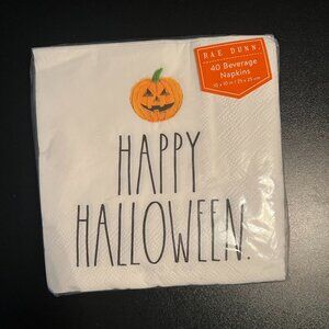 Rae Dunn Spooky Halloween Party Napkins Pumpkin Design